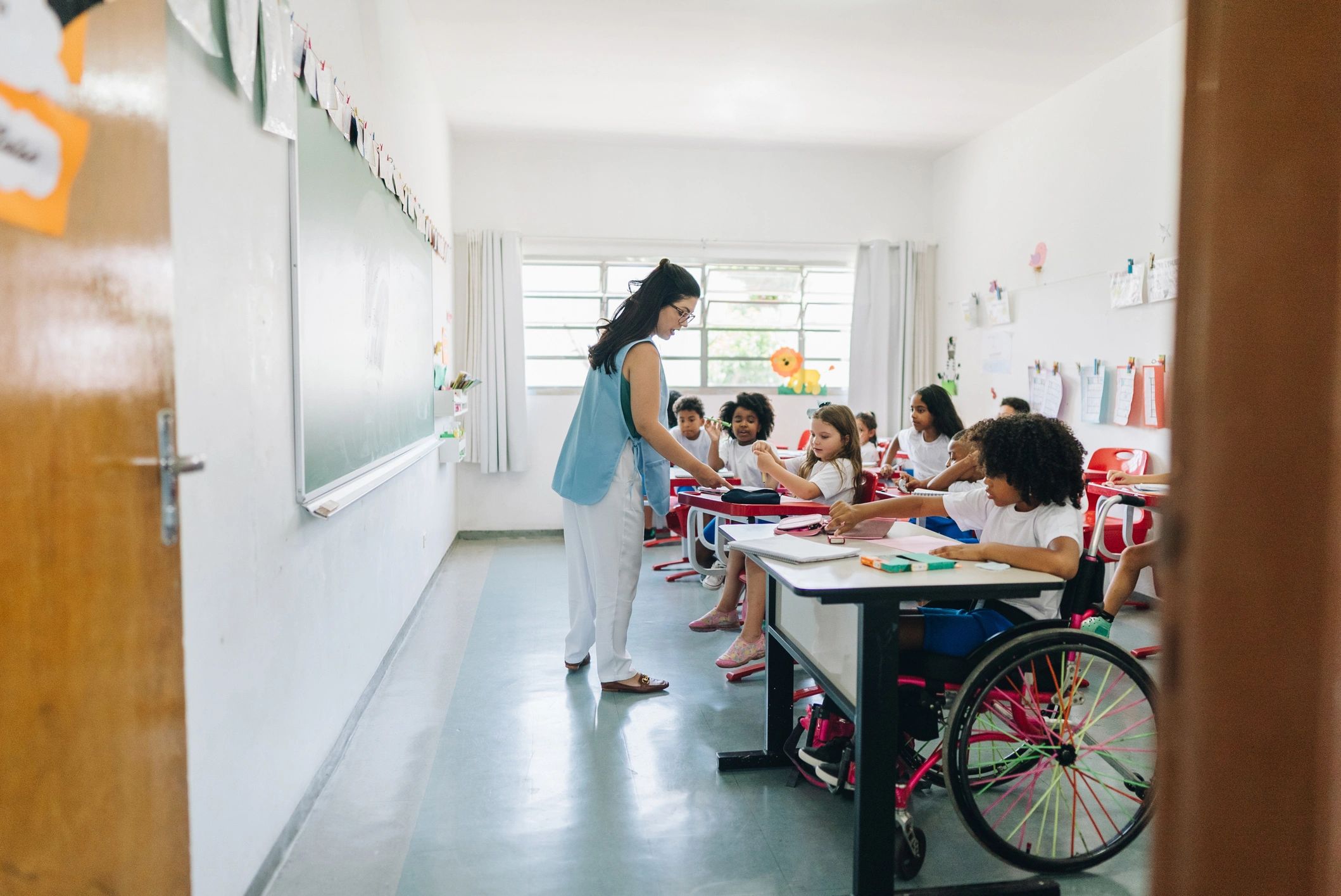 Instructor leading a classroom training session